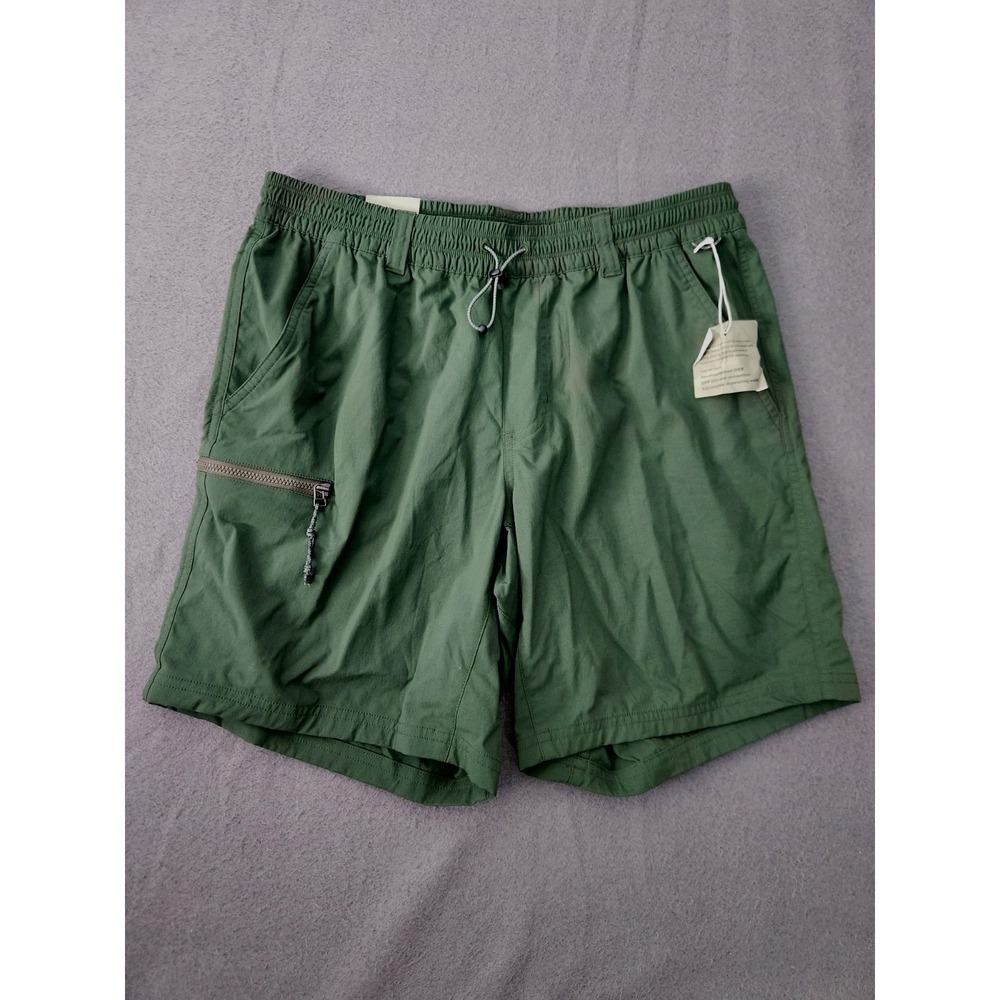 REI Trail Made Shorts Mens Sz M Hiking Hike Outdoors Pockets UPF 50 Nylon Green
